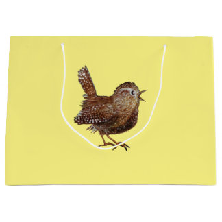 Wren Bird (Troglodytes Troglodytes) Large Gift Bag