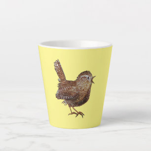 Wren Bird (Troglodytes Troglodytes)  Latte Mug