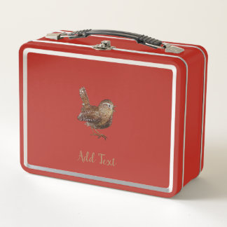 Wren Bird (Troglodytes Troglodytes) Metal Lunch Box