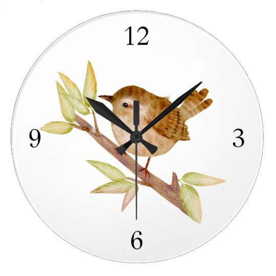 Wren Bird Wall Clock | Zazzle.com