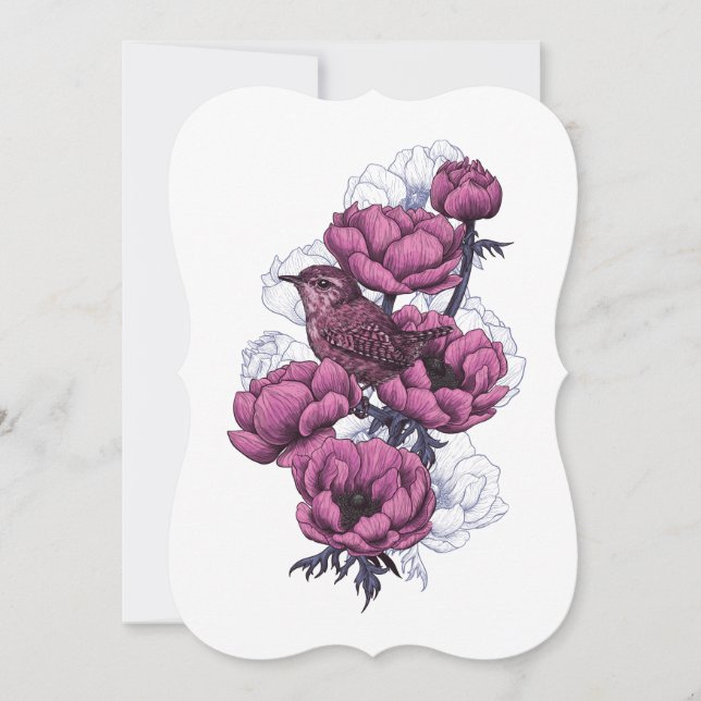 Wren bouquet thank you card (Front)