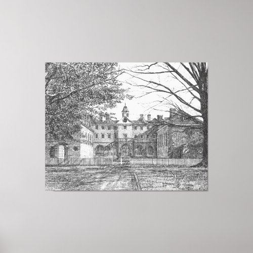 Wren Building Williamsburg Virginia Canvas Print