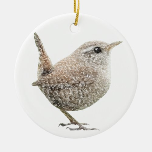 Wren Ceramic Ornament