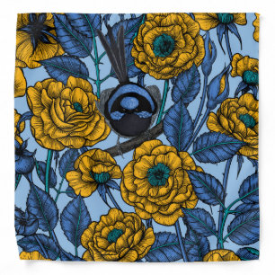 Wren in the roses bandana