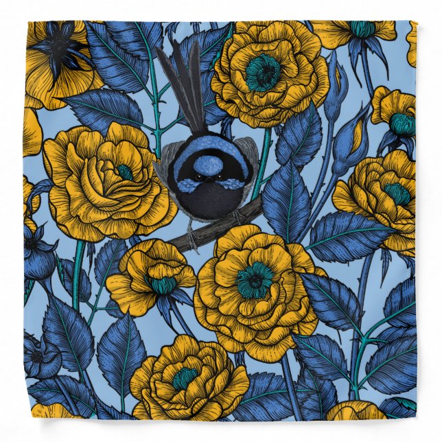 Wren in the roses bandana (Front)