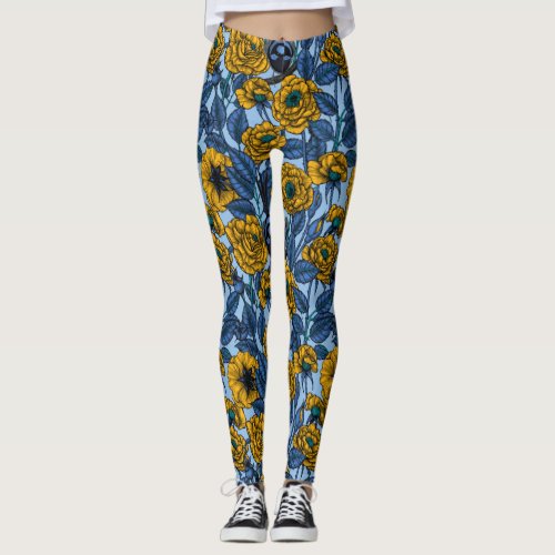 Wren in the roses leggings