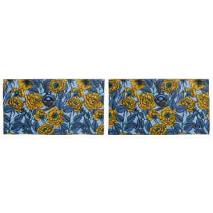 Wren in the roses pillow case