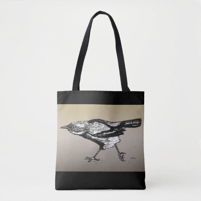 Wren on the Run Tote Bag (Front)
