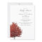 WREN Red Autumn Fall Watercolor Maple Tree Baby