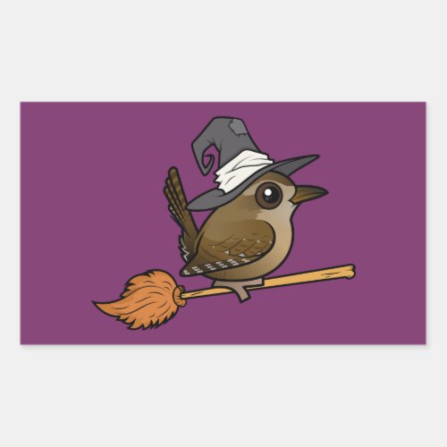 Wren Witch Rectangular Sticker