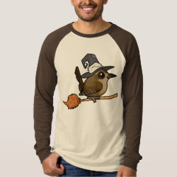 Wren Witch Men's Canvas Long Sleeve Raglan T-Shirt