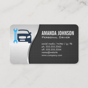 Wrench Car   Auto Services Business Card