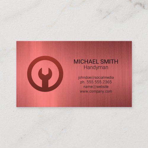 Wrench | Construction | Handyman Business Card