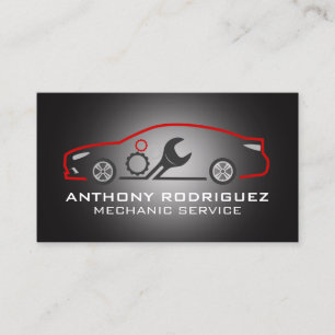 Wrench Gears Auto Logo Car Services Business Card