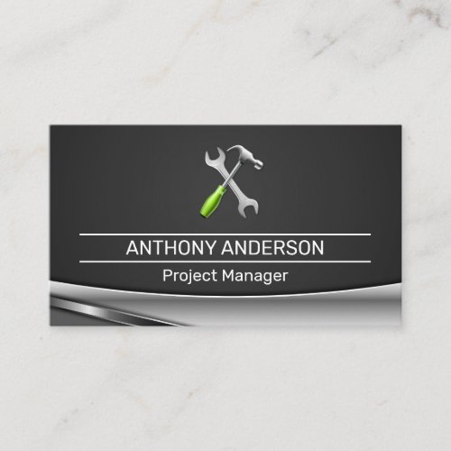 Wrench Hammer Tools  Carpentry  Business Card
