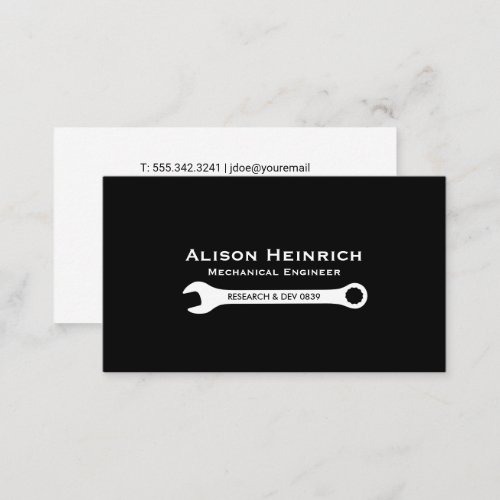 Wrench Hardware Tools Business Card