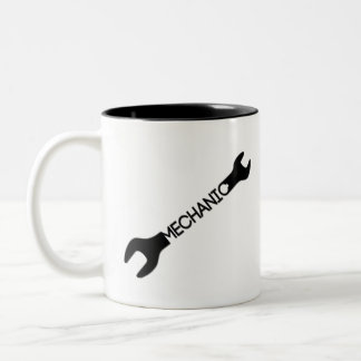 Wrench Mechanic Two-Tone Coffee Mug