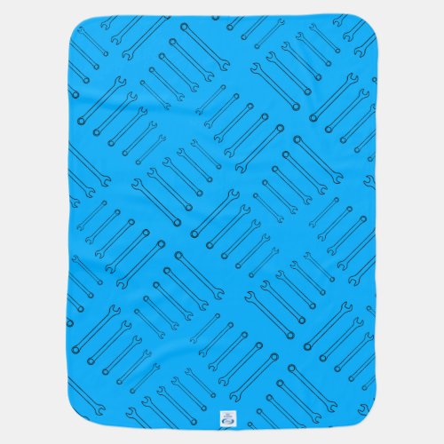 Wrench set Blue Baby Blanket