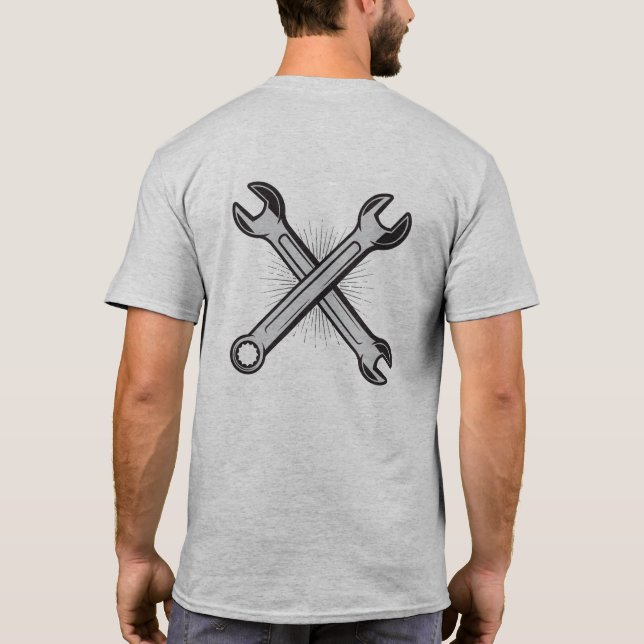 Wrenches - Grey T-Shirt (Back)