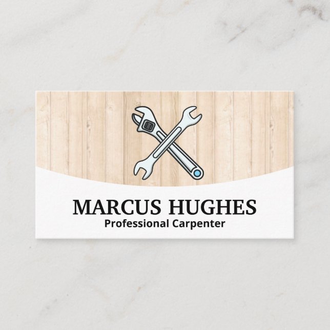 Wrenches | Hardwood Panels Business Card (Front)