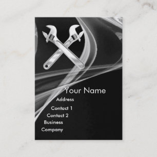 WRENCHES METAL MECHANICS,PLUMBERS Pearl Paper Business Card