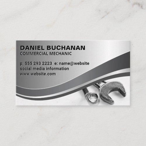 Wrenches Tool  Mechanic Hardware Business Card