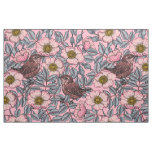 Wrens in the roses fabric
