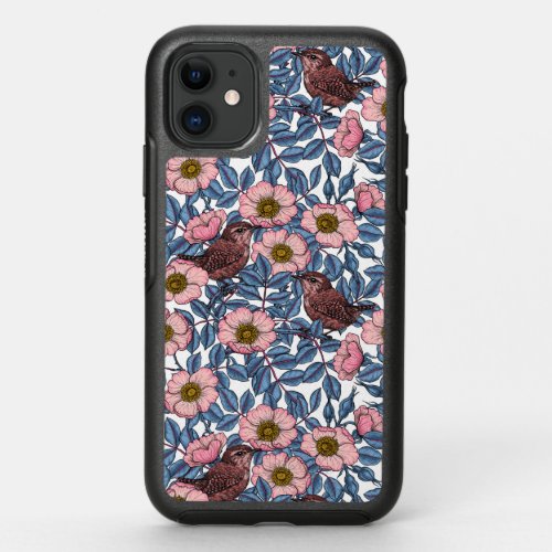 Wrens in the roses OtterBox symmetry iPhone 11 case