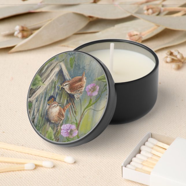 Wrensday Birds by Jason Street Mini Candle Favors (Insitu)