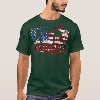 Wresting USA Flag T-Shirt