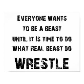 wrestle - real beast poster