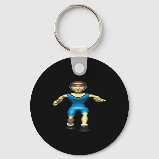 Wrestler 2 keychain (Front)