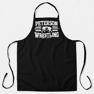 Wrestler ADD NAME School Athlete Wrestling Team Apron