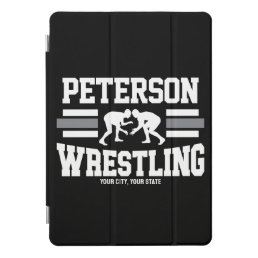 Wrestler ADD NAME School Athlete Wrestling Team iPad Pro Cover