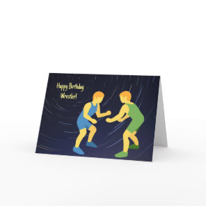 WRESTLER BIRTHDAY CARD