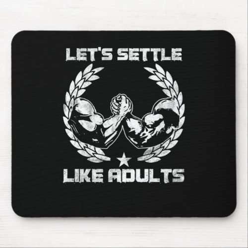 Wrestler Fighter Combat Contact Sports Gift Wrestl Mouse Pad