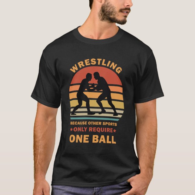 Wrestler Funny Wrestling T-Shirt (Front)