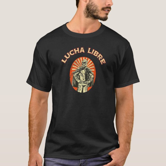 Wrestler In Mask  Lucha Libre (Mexican Wrestling) T-Shirt (Front)