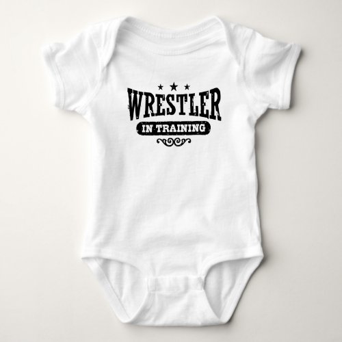 Wrestler In Training Baby Bodysuit