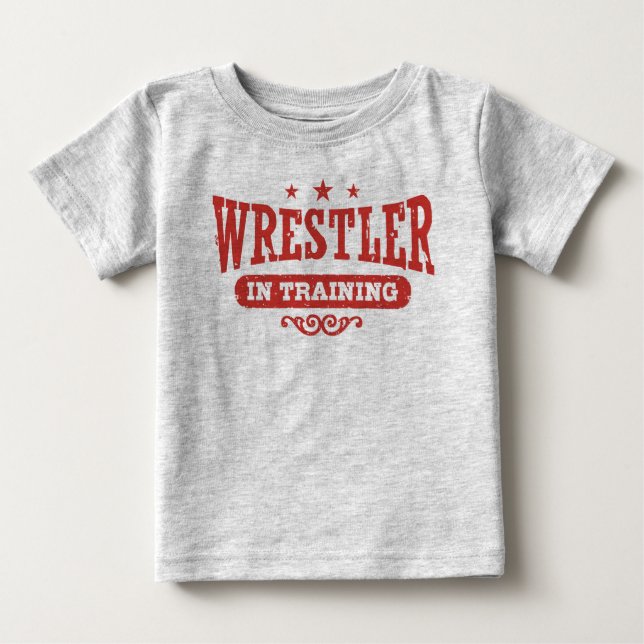 Wrestler In Training Baby T-Shirt (Front)