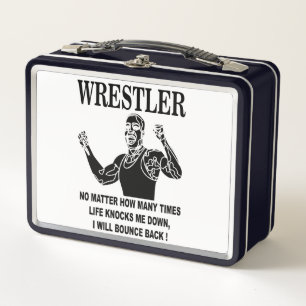 Wrestler Inspirational Wrestling Metal Lunch Box