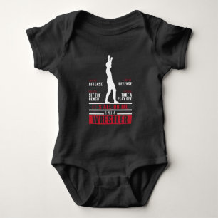 Wrestler Wrestling Cute Gift For Wrestler Baby Bodysuit