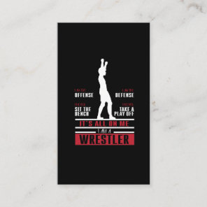 Wrestler Wrestling Cute Gift For Wrestler Business Card