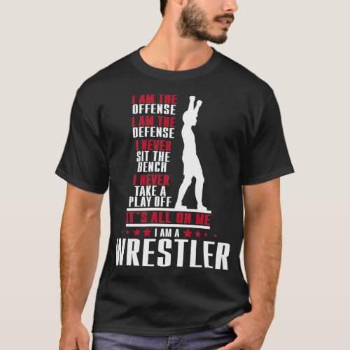 Wrestler Wrestling Cute Gift For Wrestler T_Shirt
