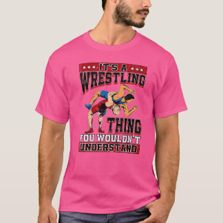 Wrestler Wrestling Pro Wrestler Idea Boys Mens T-Shirt