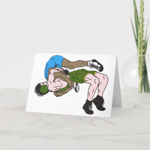 Wrestlers Holiday Card