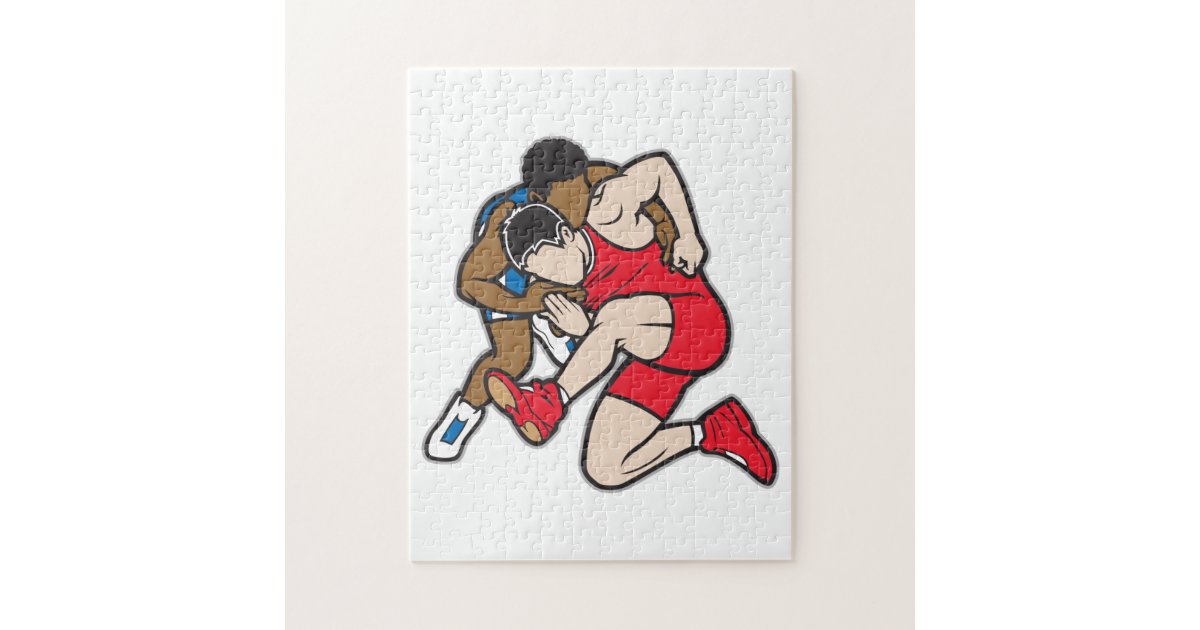 Wrestlers Jigsaw Puzzle Zazzle