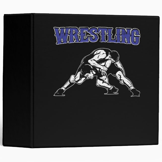 Wrestling 3 Ring Binder (Front/Spine)