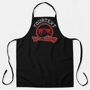 Wrestling ADD NAME Grapple Champion Team Player Apron