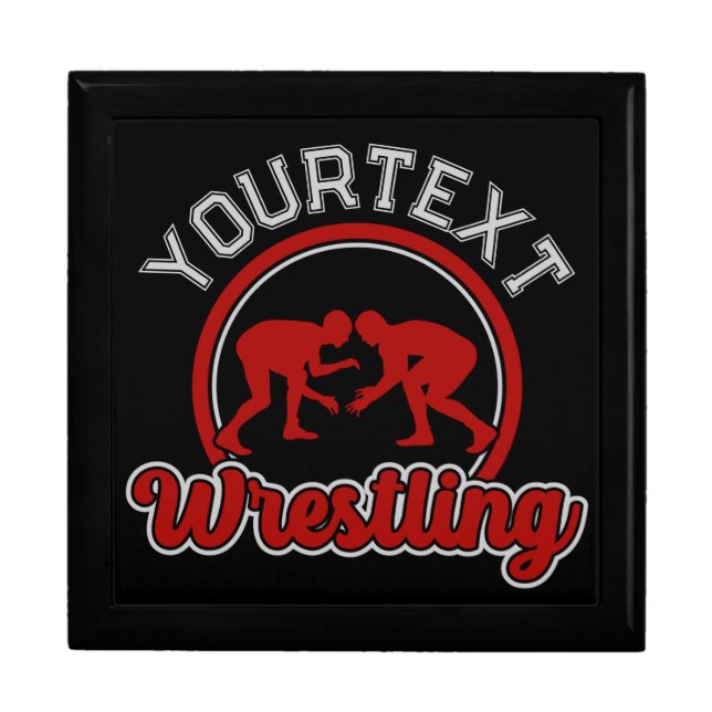  Wrestling ADD NAME Grapple Champion Team Player  Gift Box (Front)